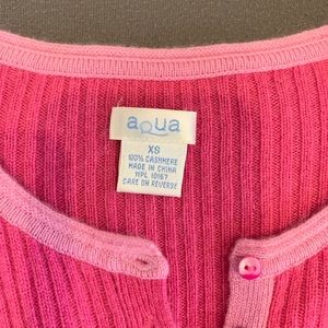 Aqua | Fuchsia Cashmere Sweater